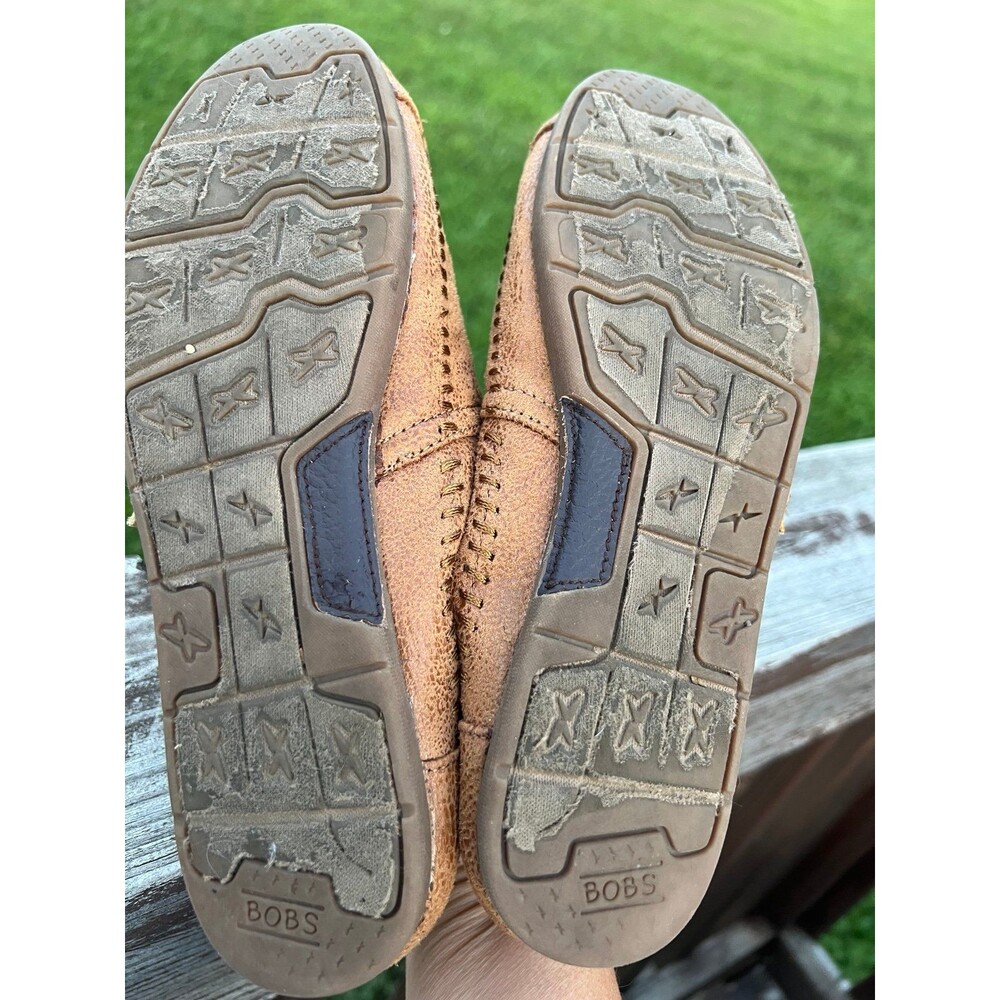 Skechers Bobs Flats Womens 8M Luxe Rain Dance Chestnut Slip On Memory Foam - Picture 6 of 6